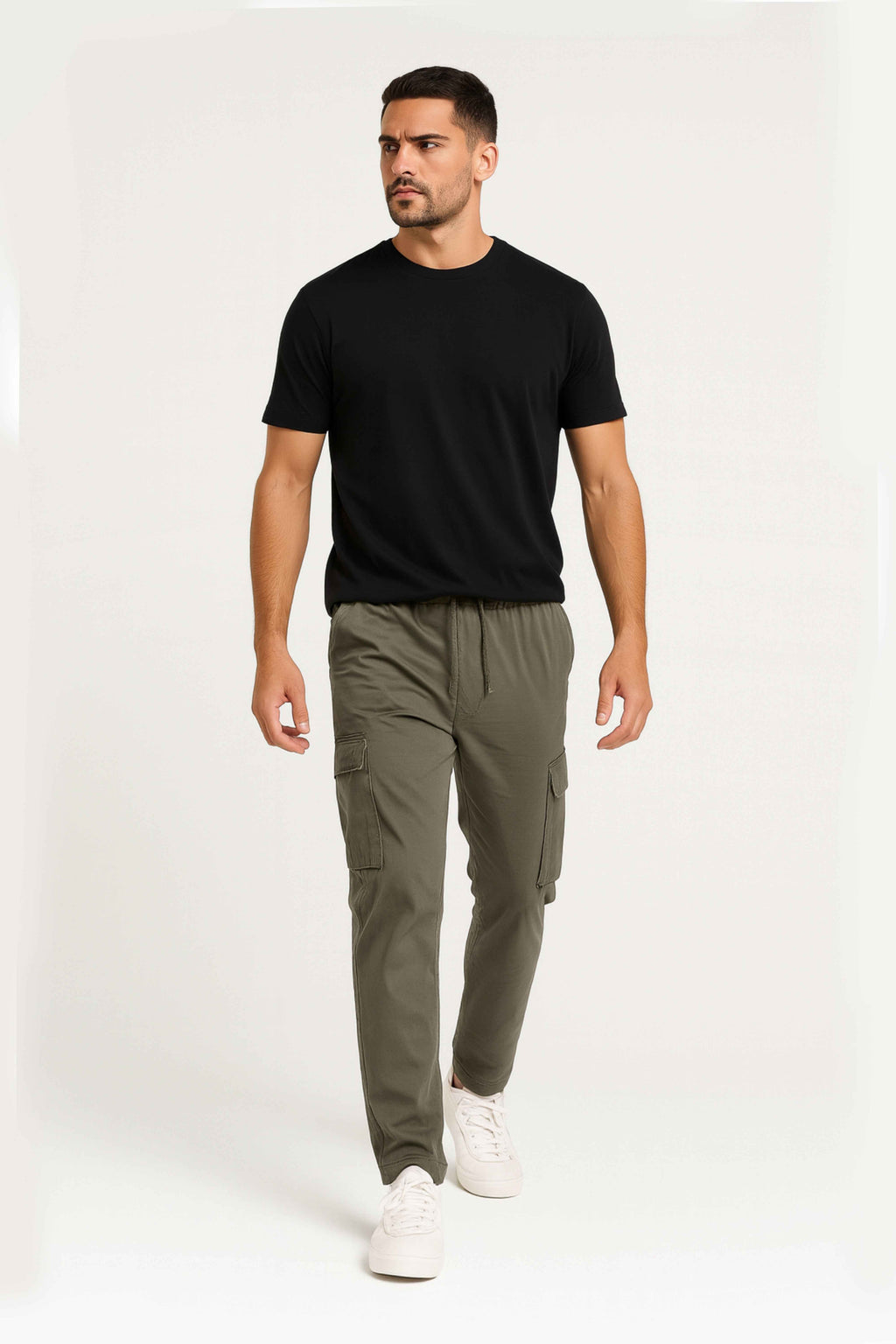 Olive Green Cargo Pants for Men