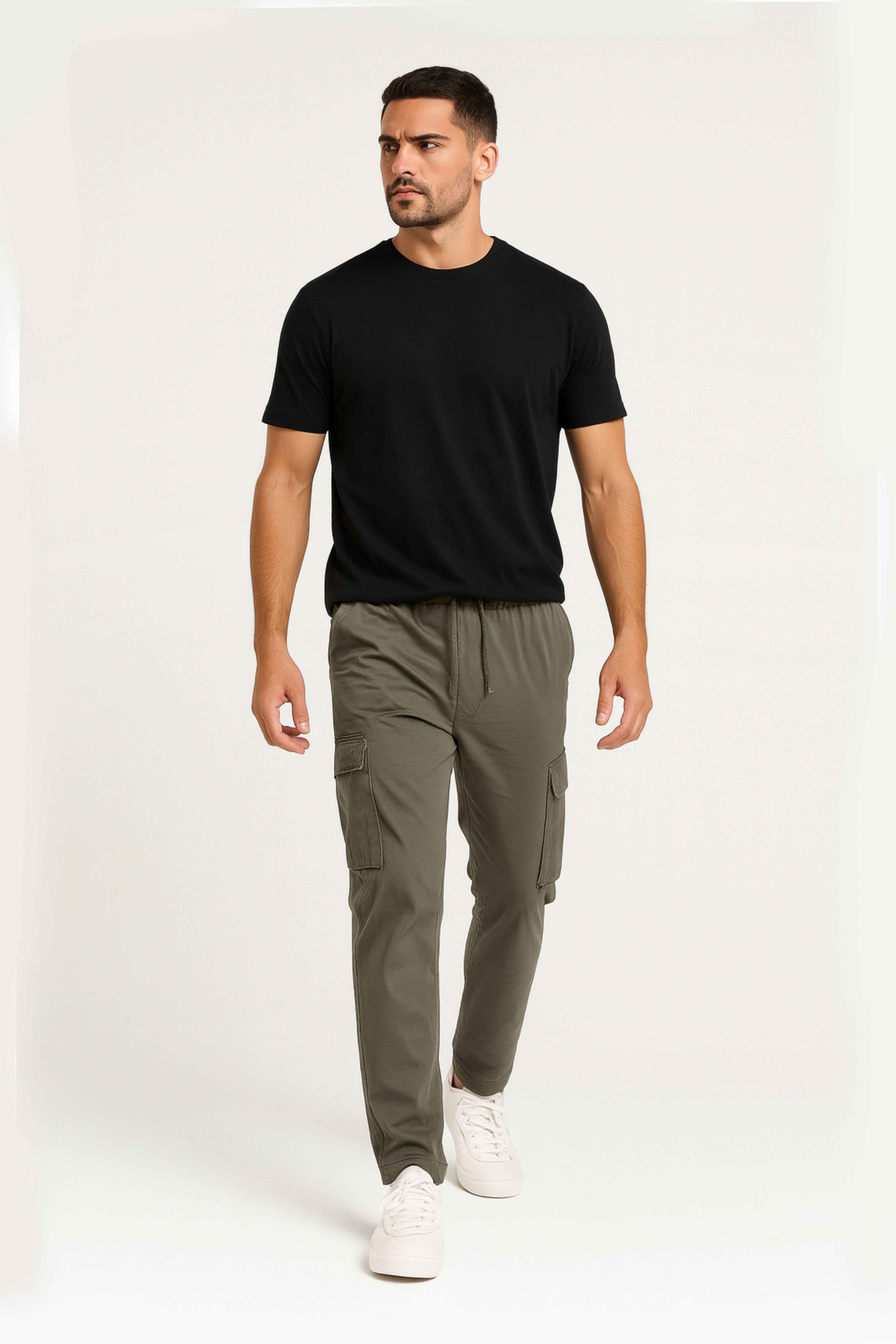 Olive Green Cargo Pants for Men