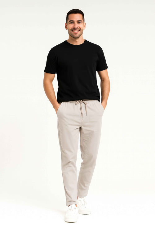 Stone Gray Cargo Pants for Men