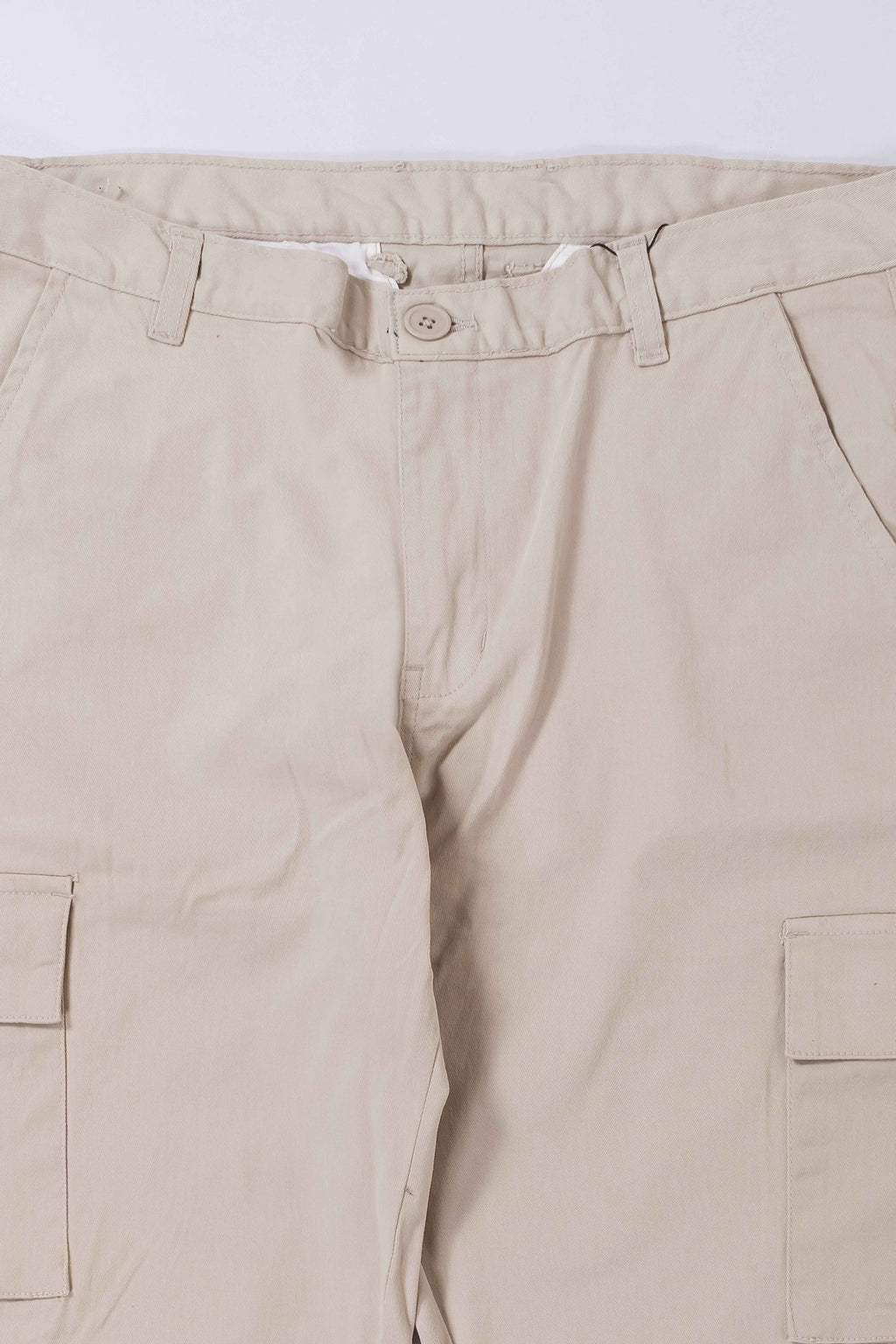 Cream Cargo Pants for Men