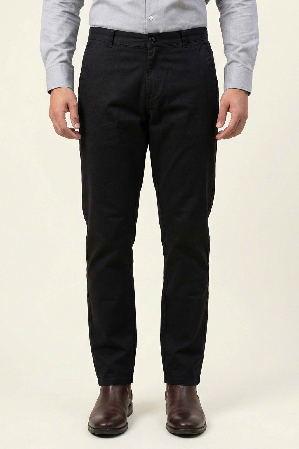 Classic Black Chino Pants for Men