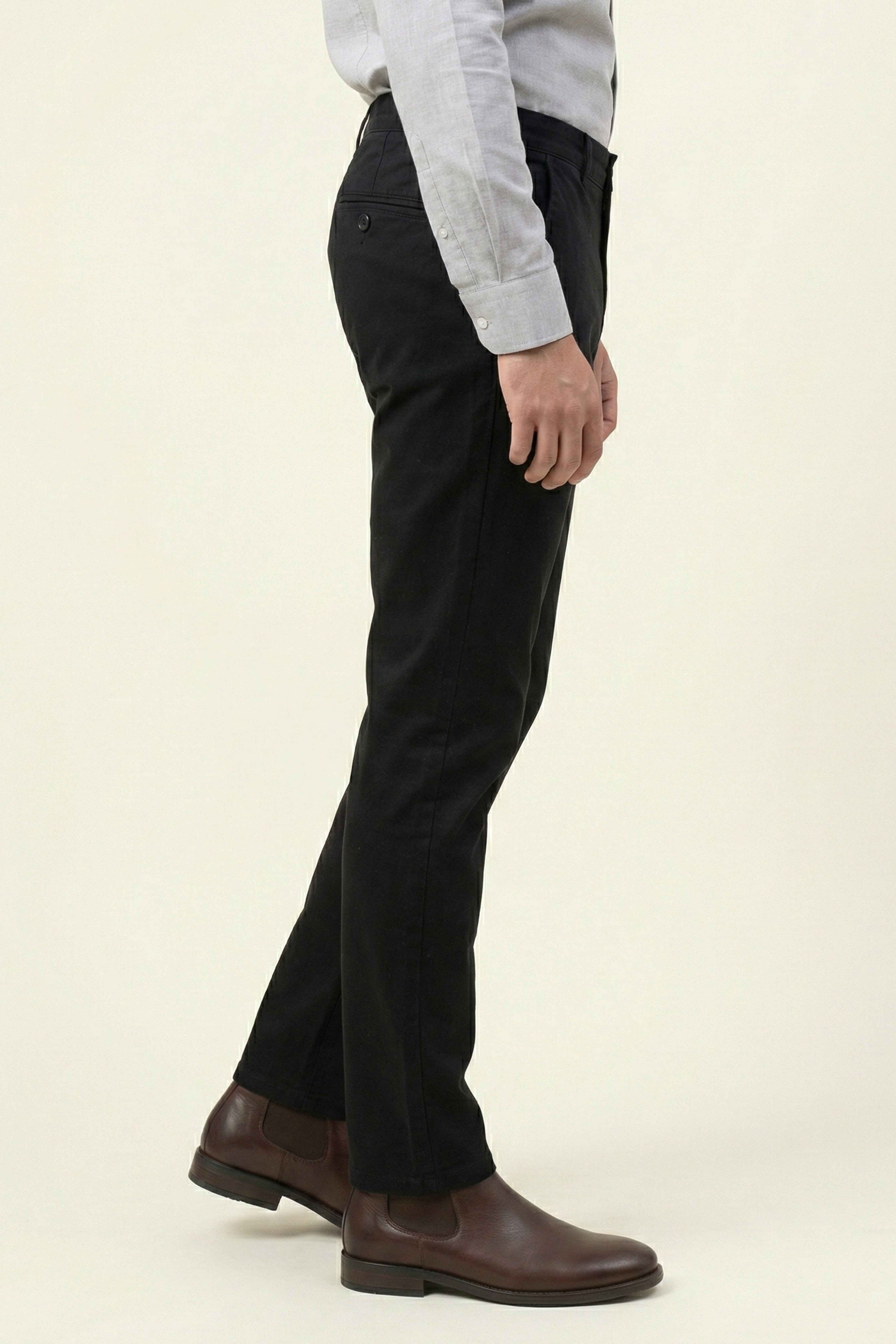 Classic Black Chino Pants for Men