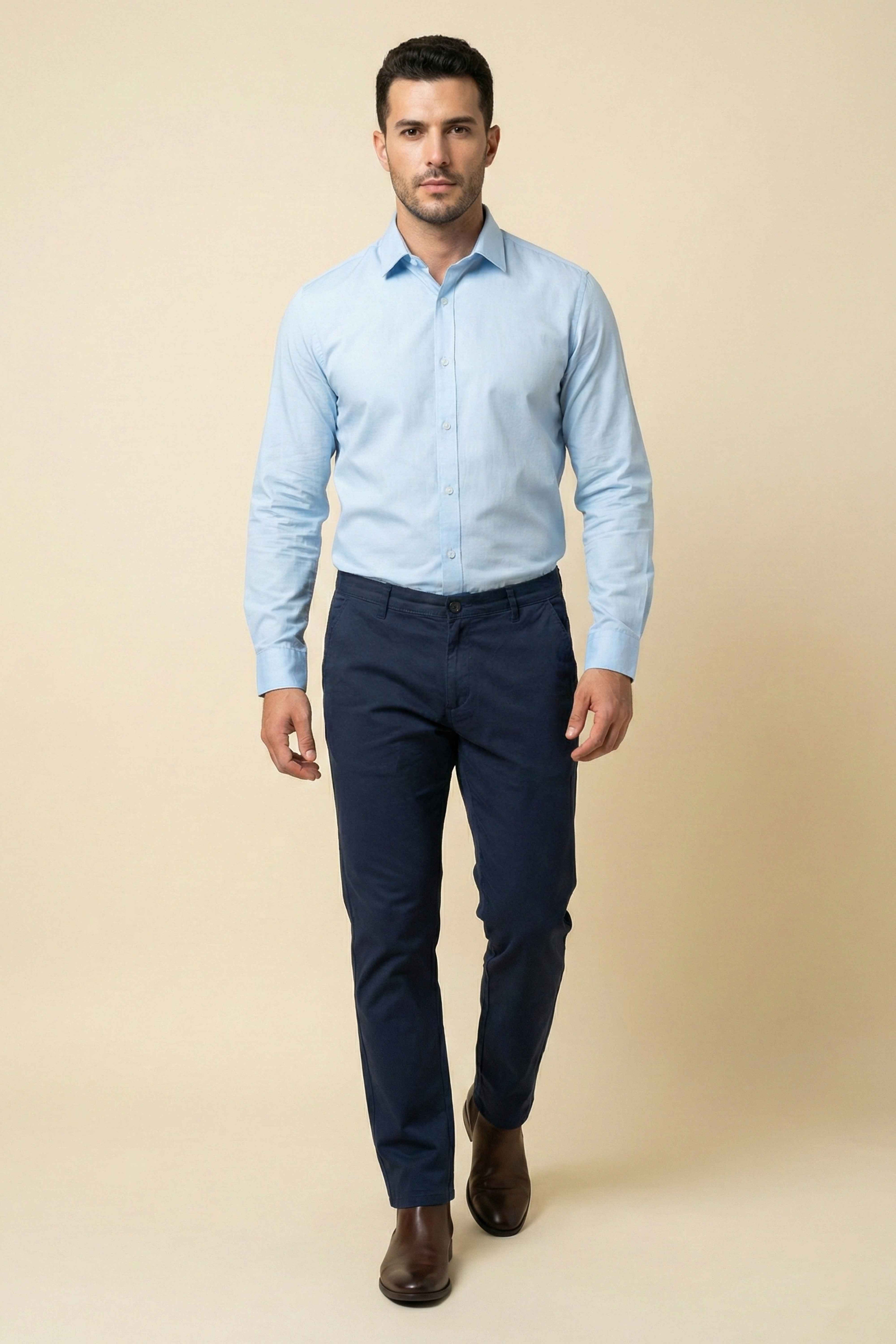 Classic Navy Chino Pants for Men