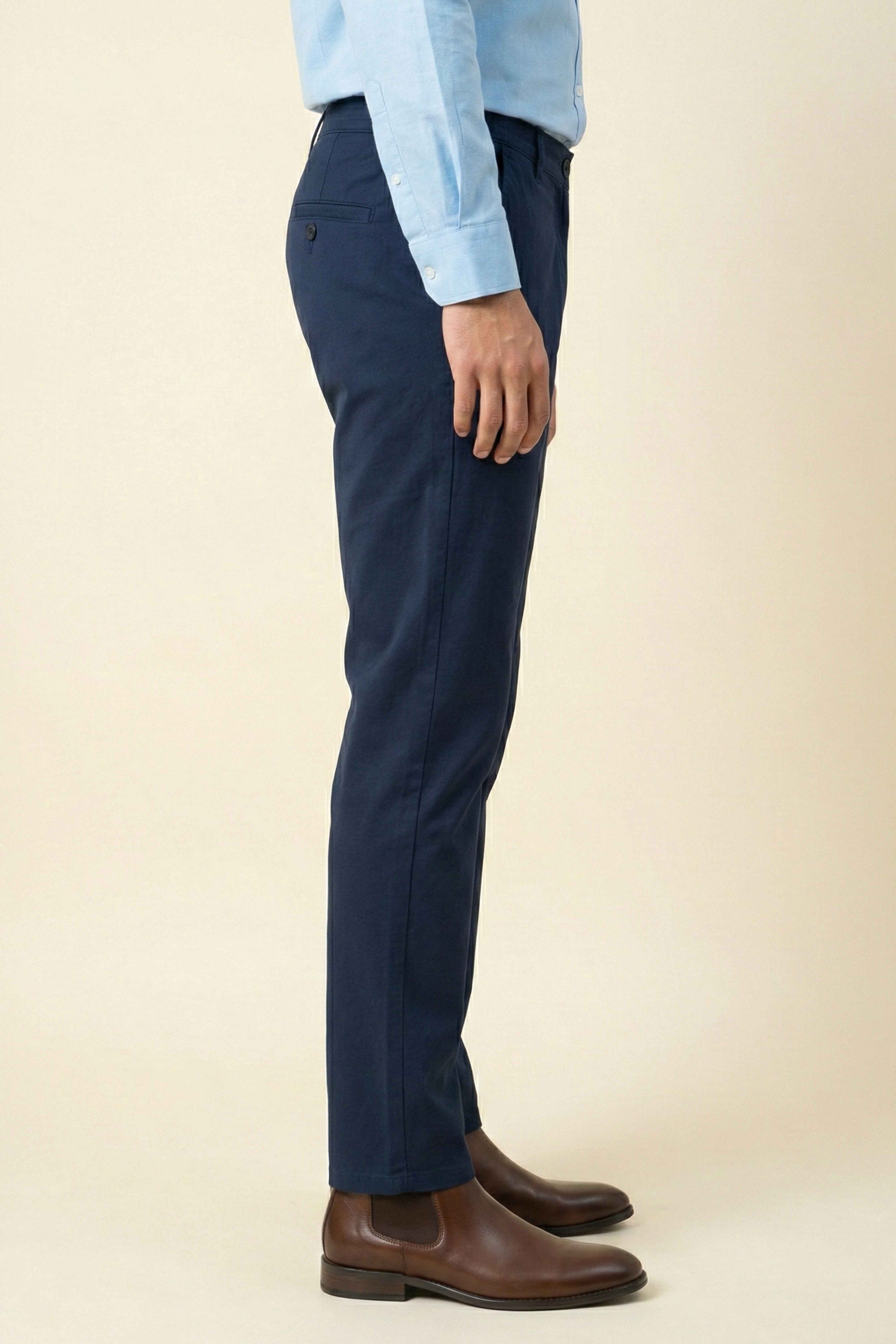 Classic Navy Chino Pants for Men