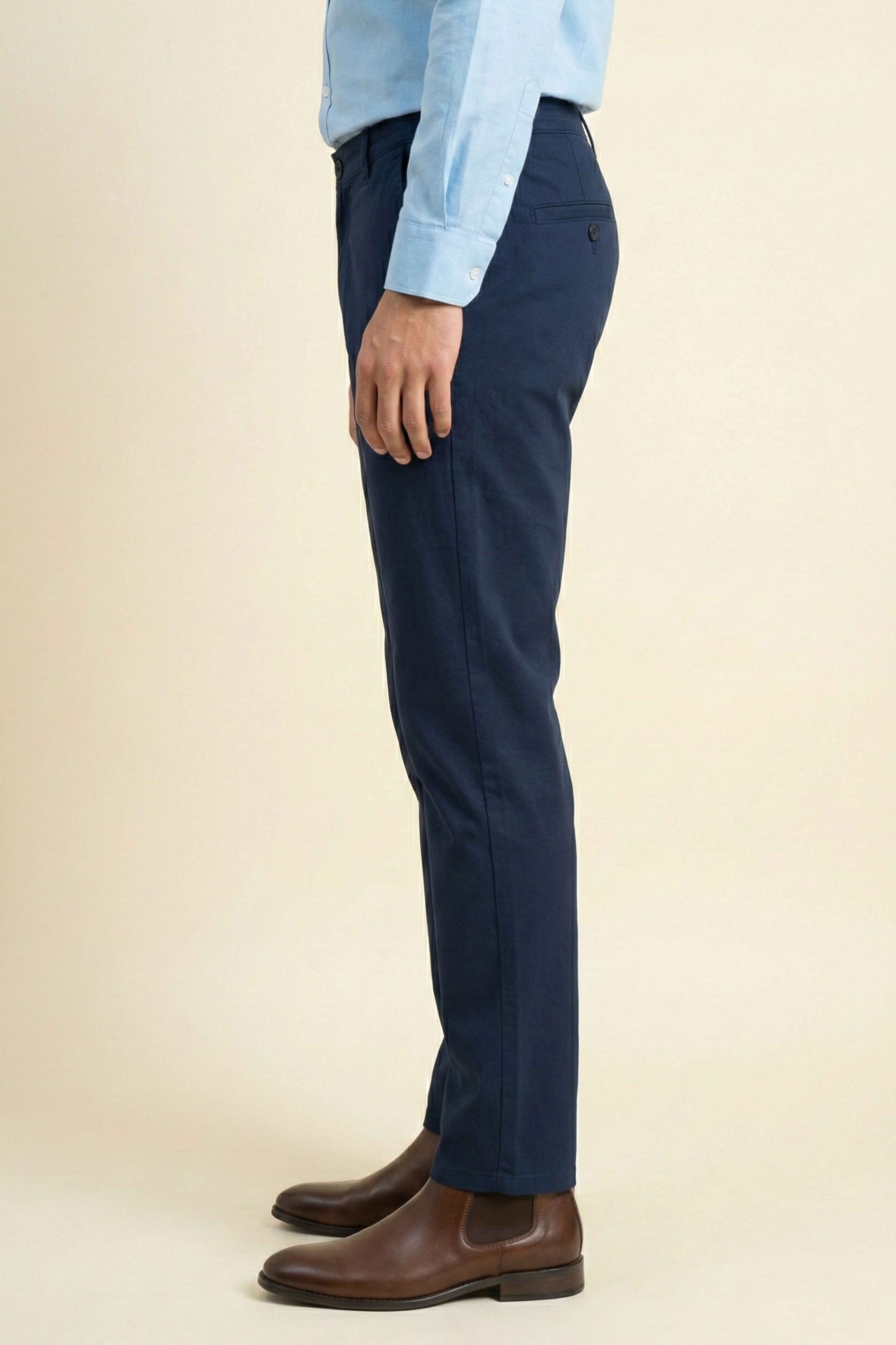 Classic Navy Chino Pants for Men