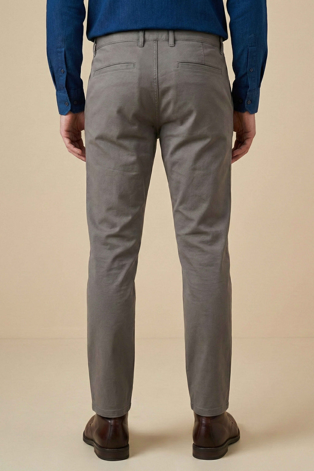 Classic Gray Chino Pants for Men