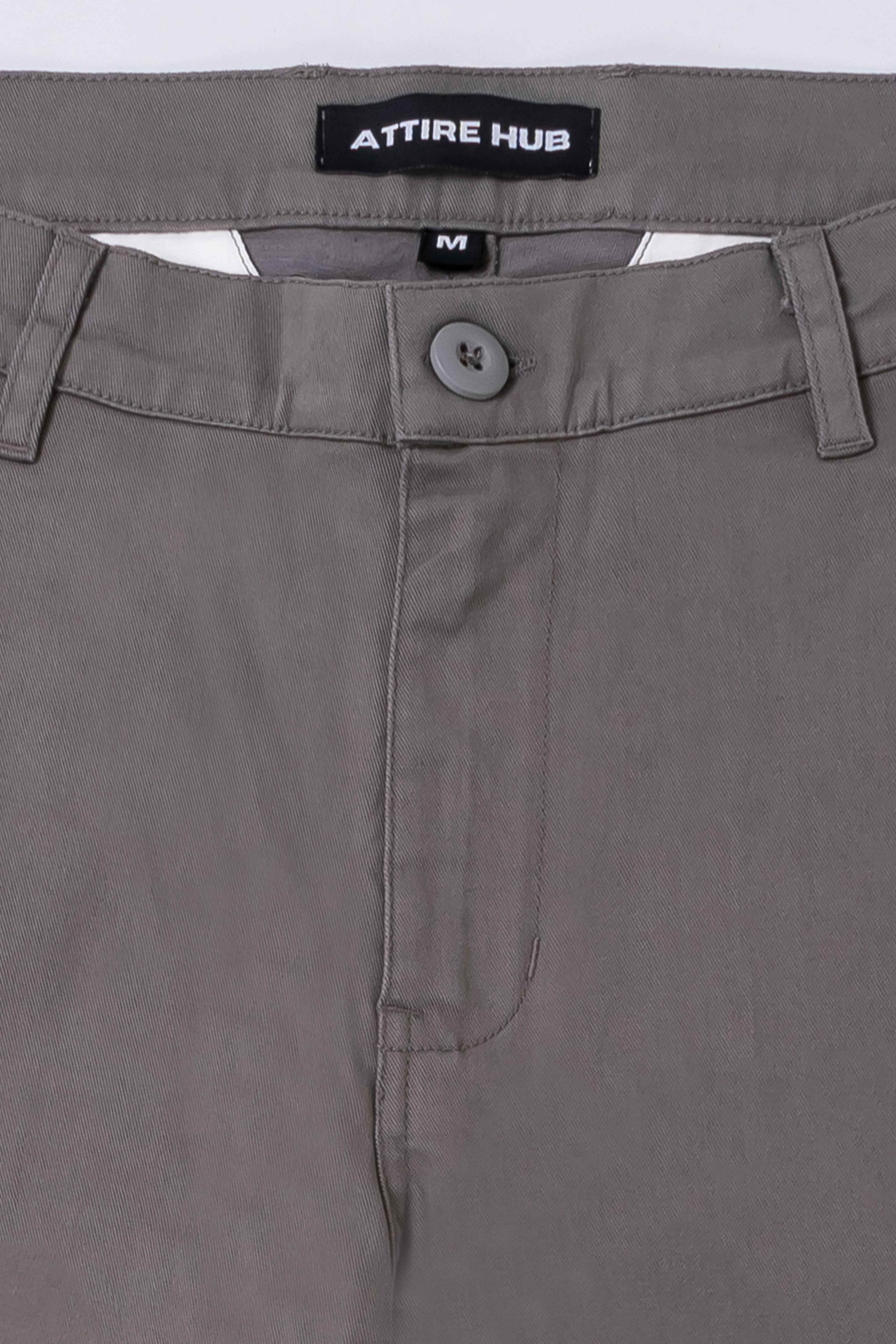 Classic Gray Chino Pants for Men