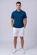 Classic Blue Cotton Polo T-Shirt