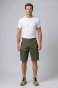 Olive Green Cargo Shorts