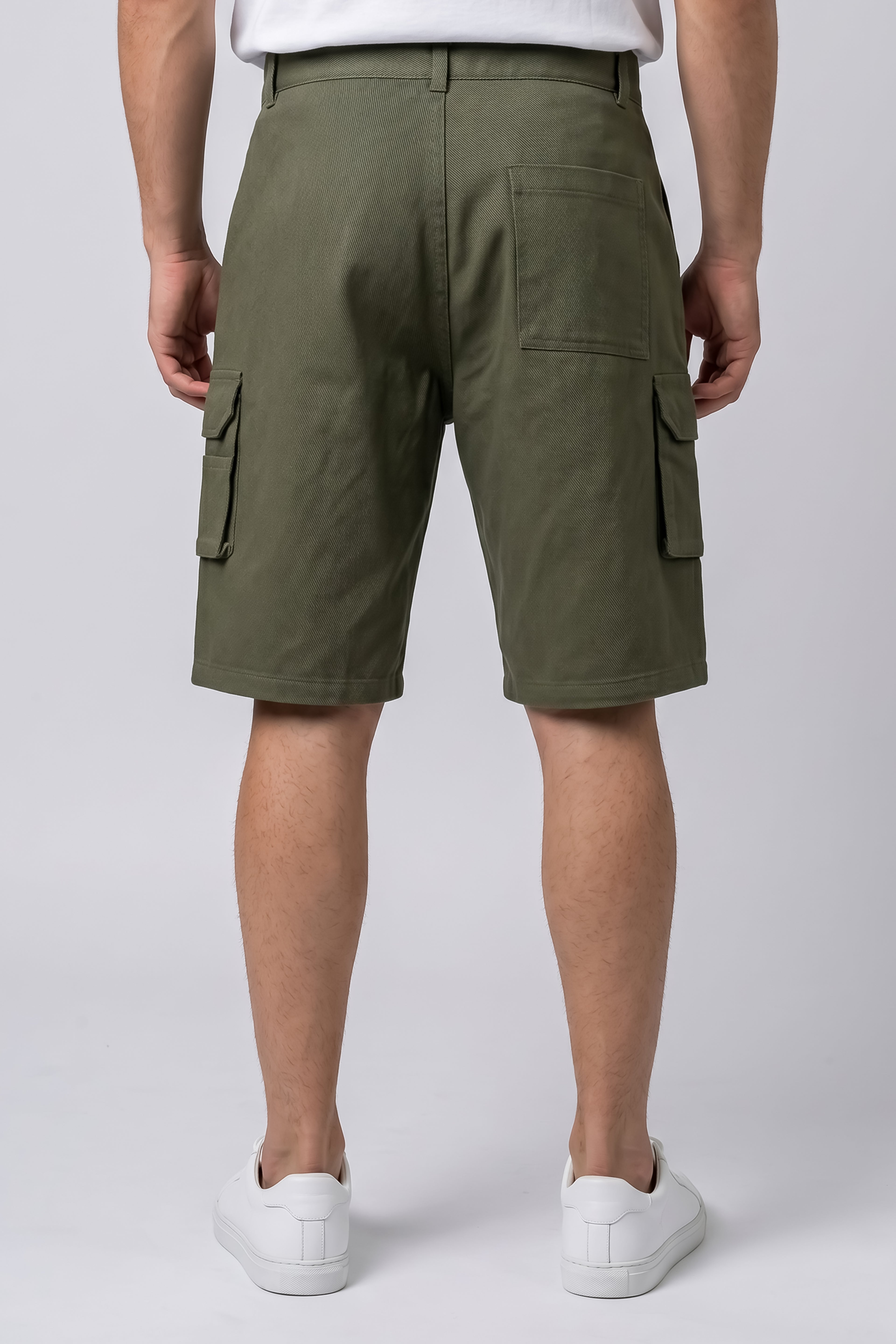 Olive Green Cargo Shorts