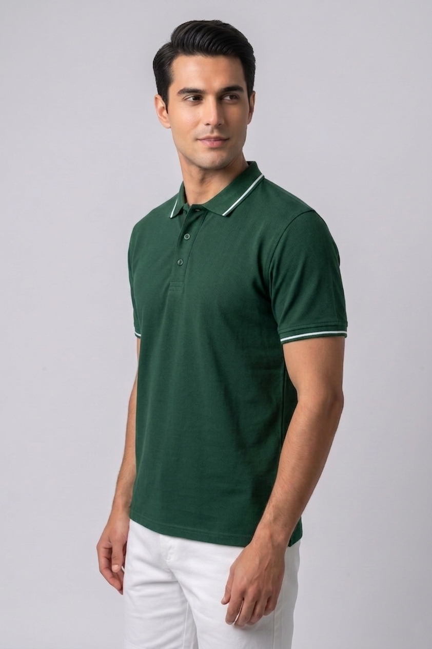 Attire Hub Mens Pure Cotton Multi Pack Polo Polo T-Shirt (Pack of 3)