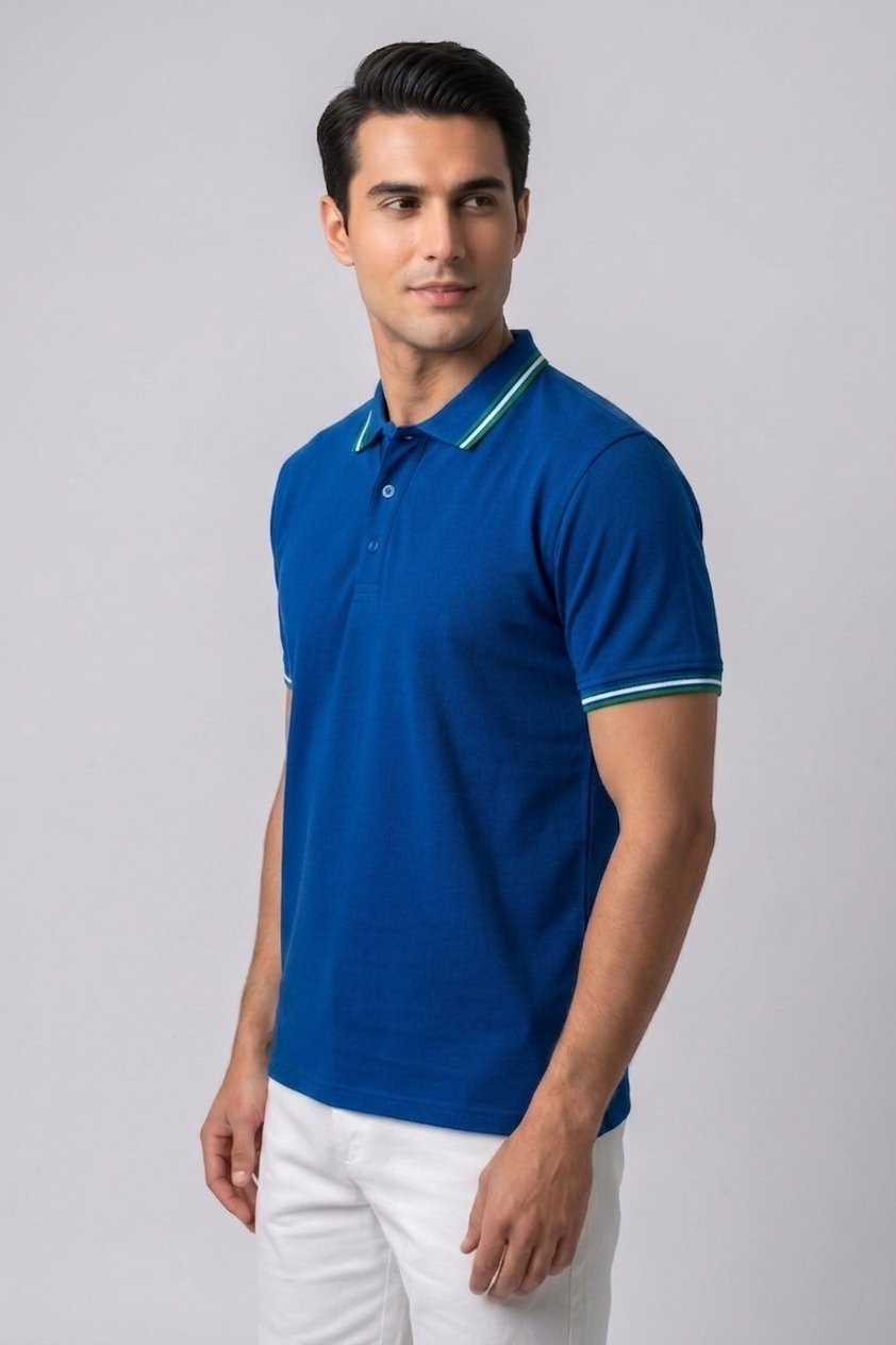 Attire Hub Mens Pure Cotton Multi Pack Polo Polo T-Shirt (Pack of 3)