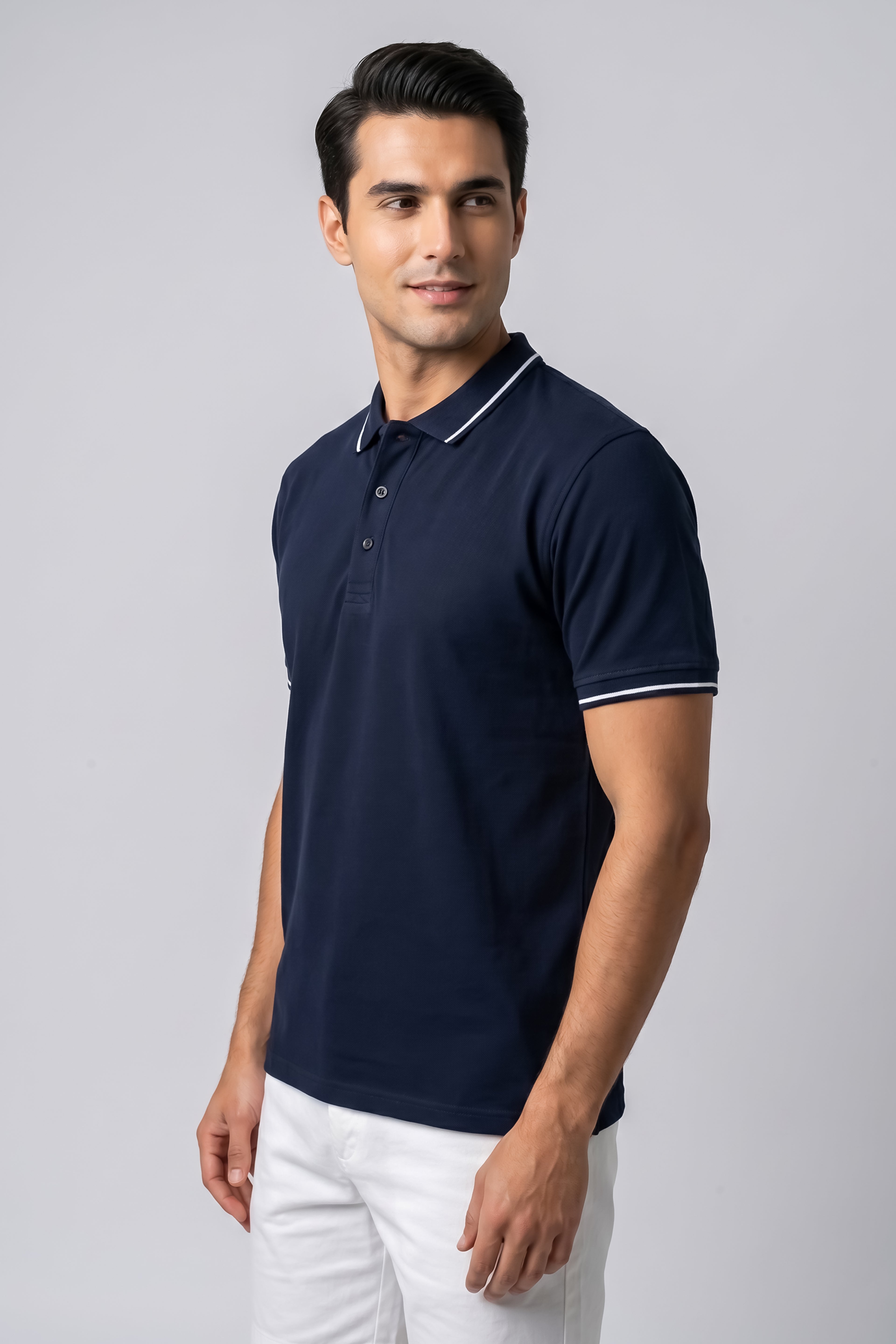 Attire Hub Mens Pure Cotton Multi Pack Polo Polo T-Shirt (Pack of 3)