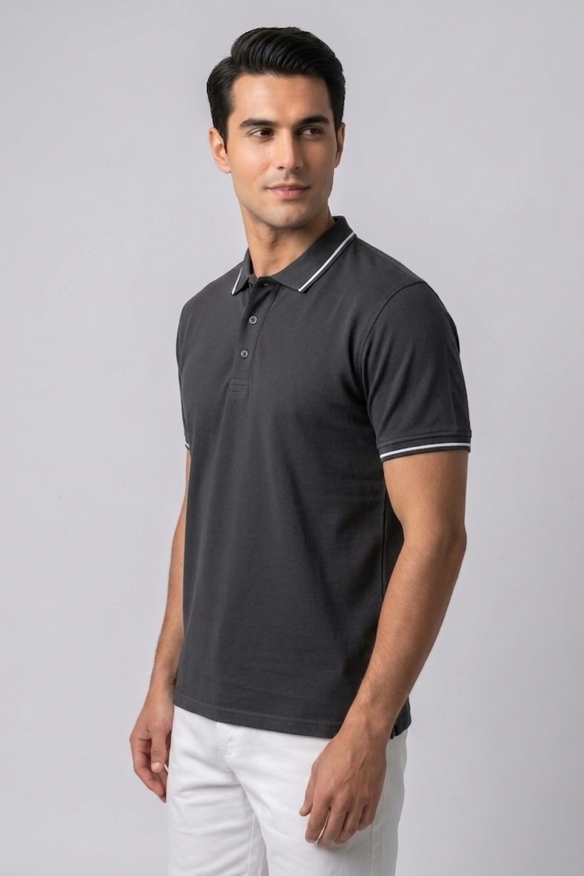 Attire Hub Mens Pure Cotton Multi Pack Polo Polo T-Shirt (Pack of 3)