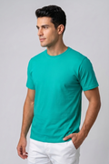 Attire Hub Mens Solid Cotton Round Neck T-Shirt