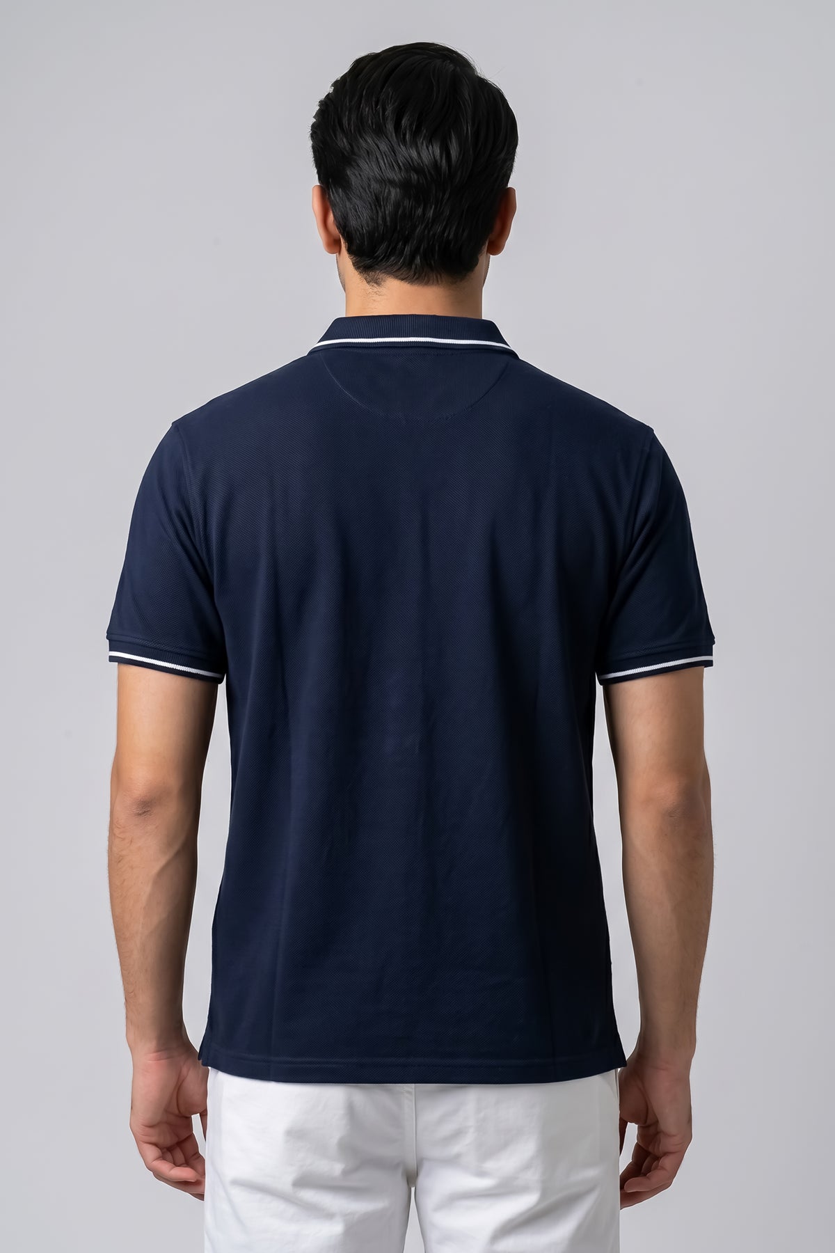 Attire Hub Mens Solid Cotton Polo Neck T-Shirt