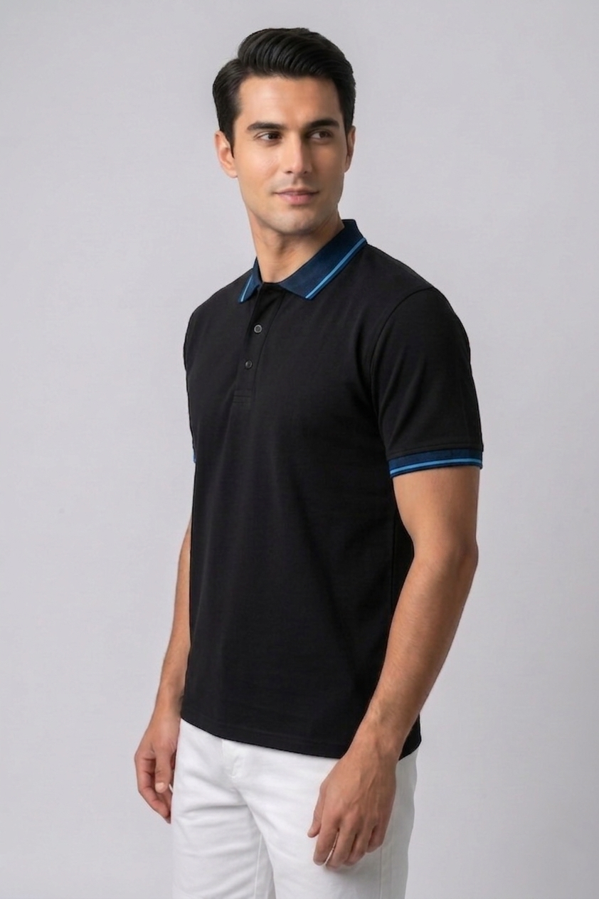 Attire Hub Mens Pure Cotton Multi Pack Polo Polo T-Shirt (Pack of 3)